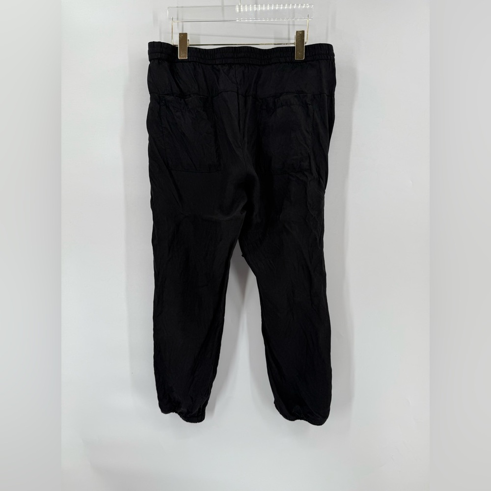 JOHNNY WAS Black Drawstring Waist Jogger Pants size‎ medium